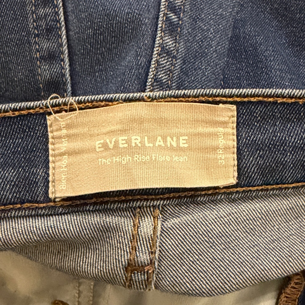 Everlane High Rise Flare Jean Size 32 Regular - Picture 11 of 12